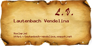 Lautenbach Vendelina névjegykártya